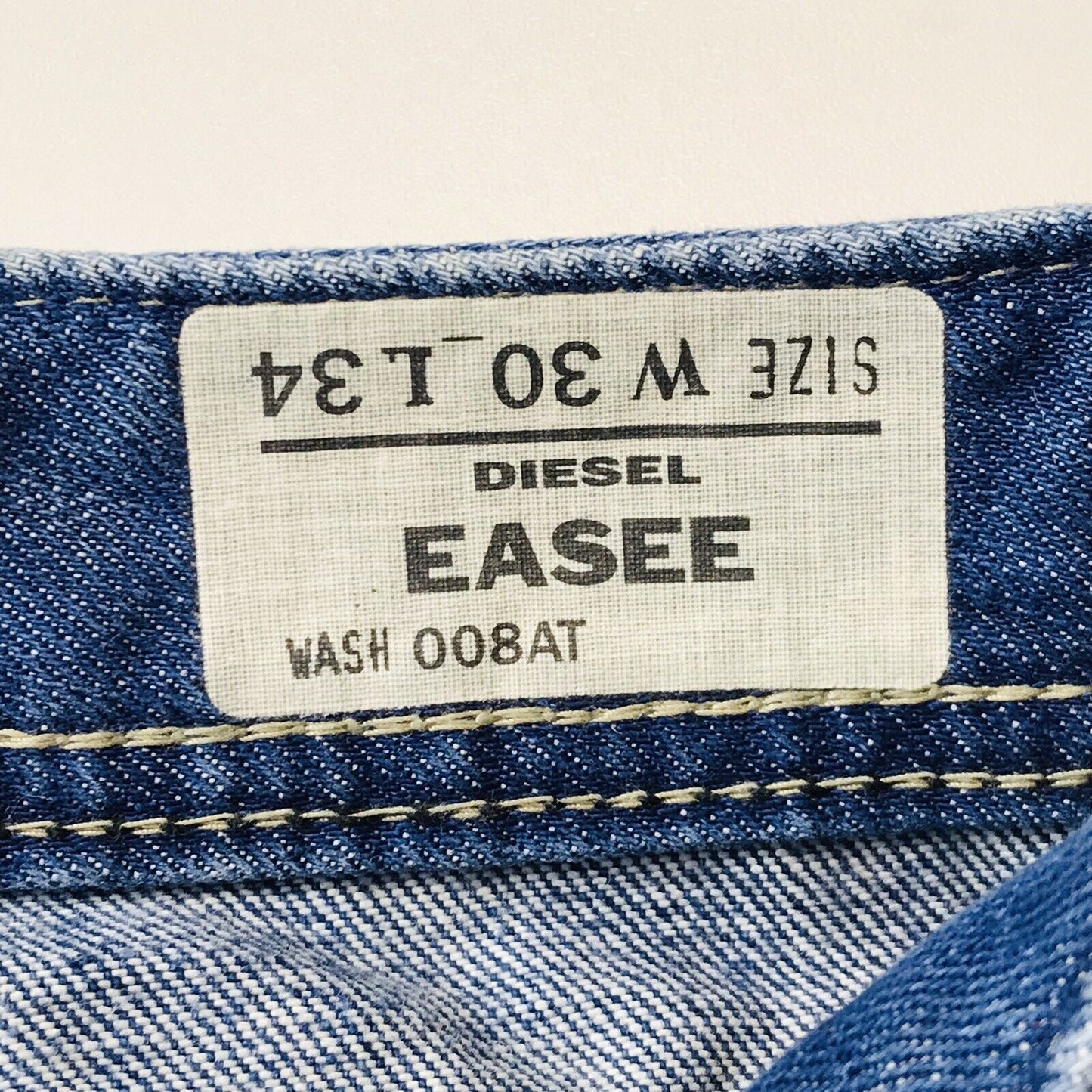 Diesel EASEE Women Blue Regular Straight Fit Jeans W30 L34