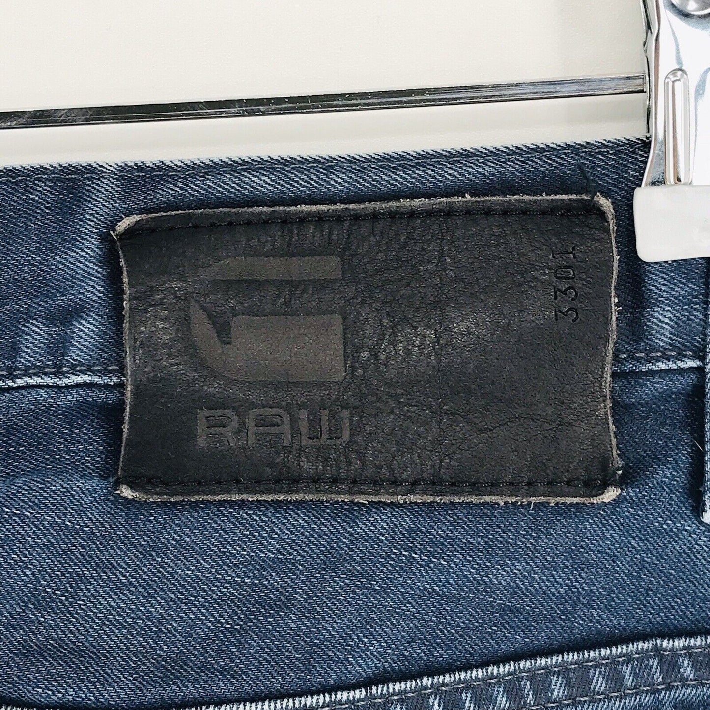 G-STAR RAW 3301 Blue Slim Fit Jeans Size W31 L32