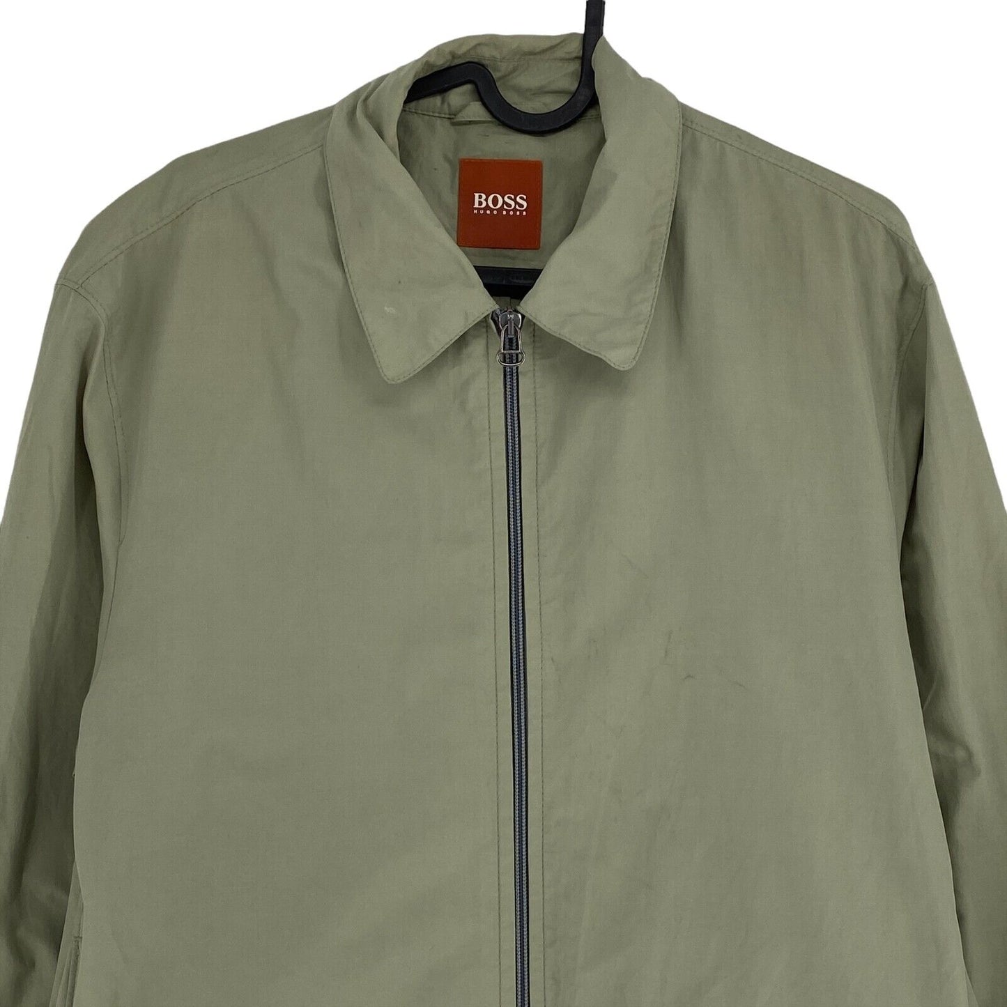 HUGO BOSS Light Green Cotton Blend Jacket Size EU 46 UK/US 36