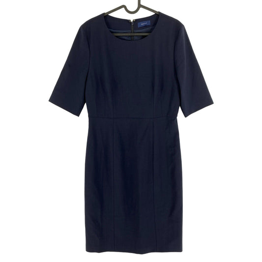 GANT Navy Blue Short Sleeves Sheath Dress Size EU 36 UK 8 US 6