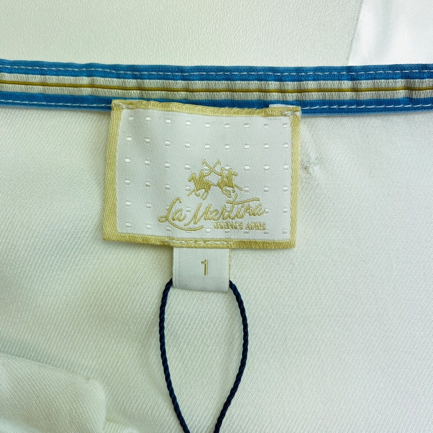 LA MARTINA Chemise Manches Longues en Viscose Sergé Blanc Taille 1 / XS