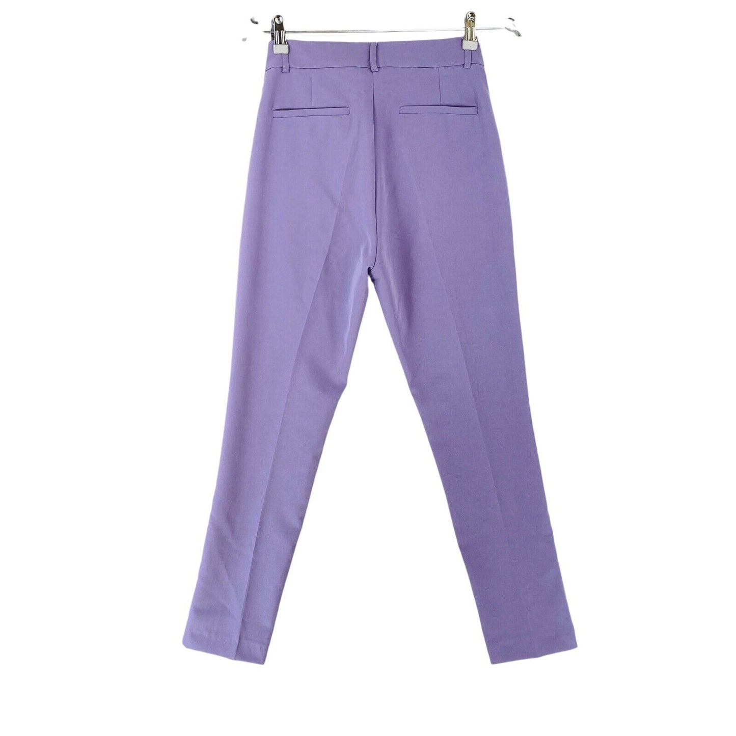 MOTIVI Women Purple Slim Fit Dress Trousers Size IT 40 EU 36 UK 8 US 4 W27