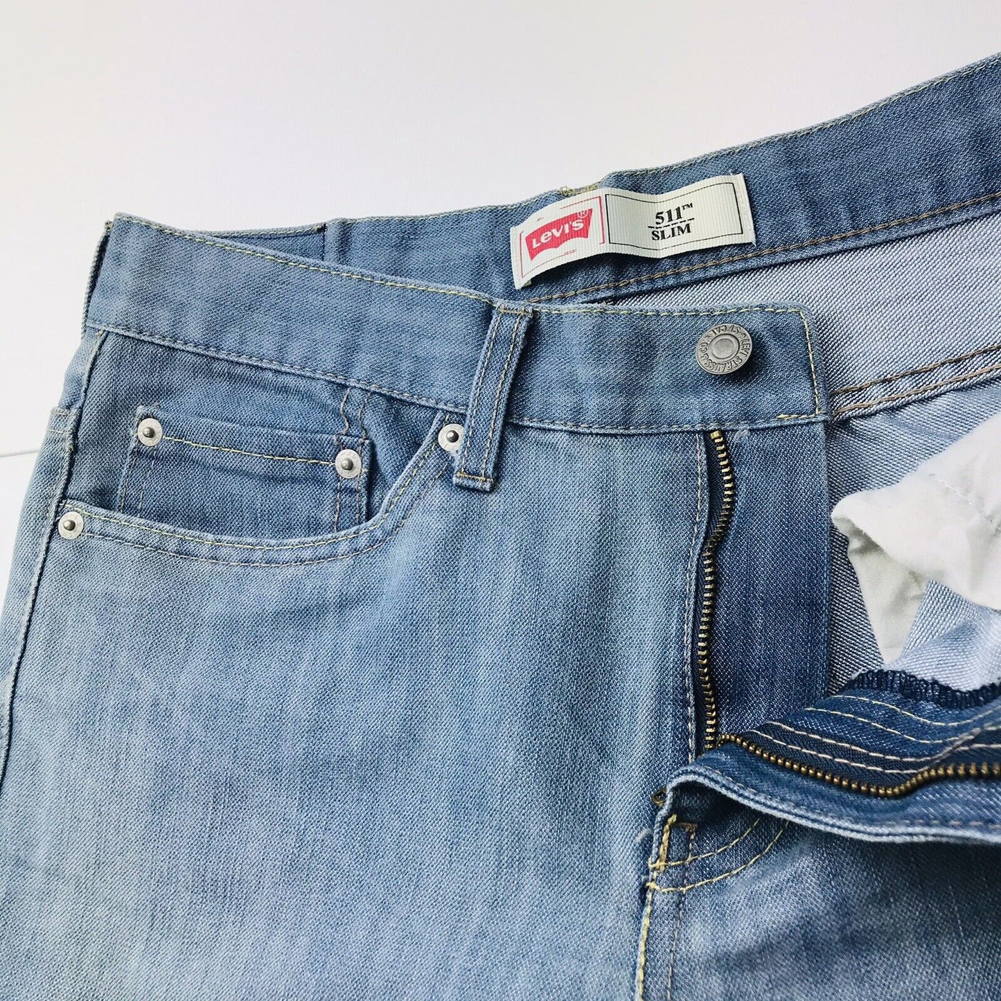 Vintage Levi's 511 Boys Blue Slim Fit Jeans 16 Reg / W28 L31