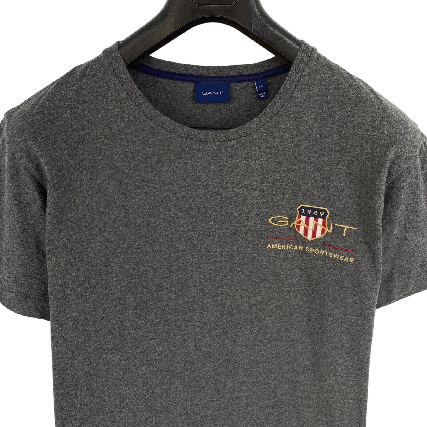 GANT Grey Archive Shield EMB Crew Neck T-Shirt Size 2XL XXL