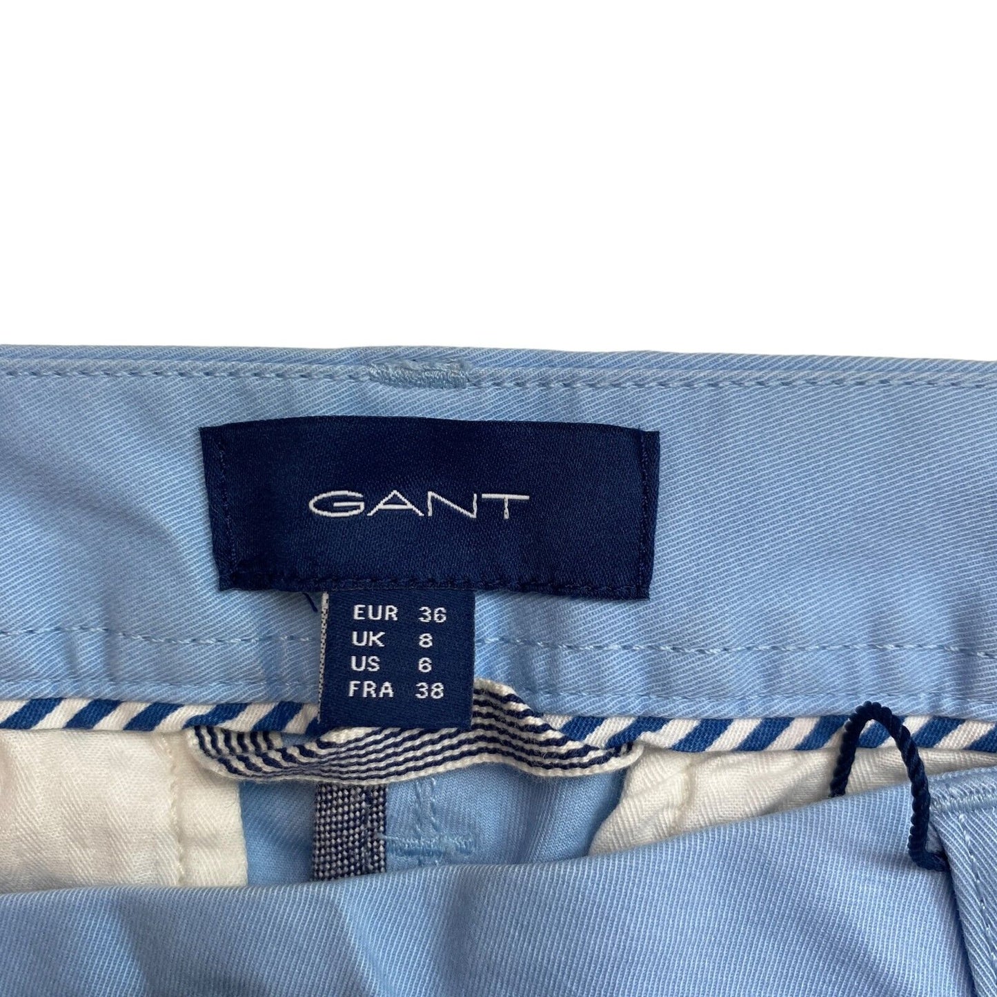 GANT Blue Classic Chino Pants Trousers Size EU 36 UK 8 US 6