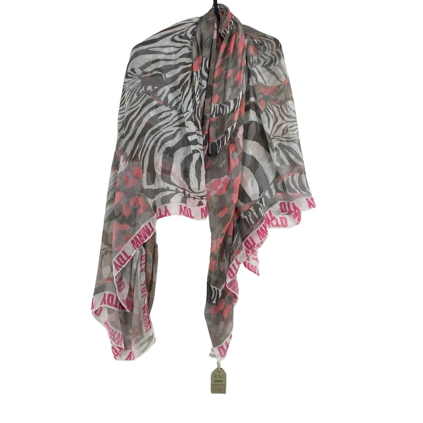 CAMEL ACTIVE Pink Zebra Print Scarf Shawl