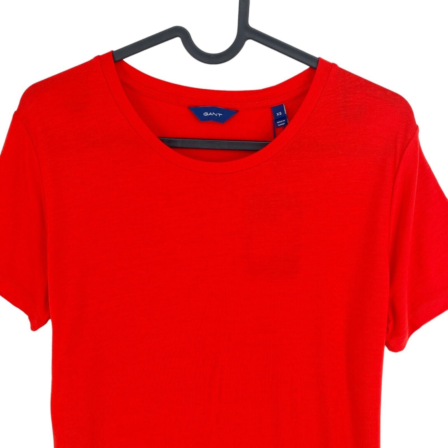 GANT T-shirt à col rond léger rouge taille XS