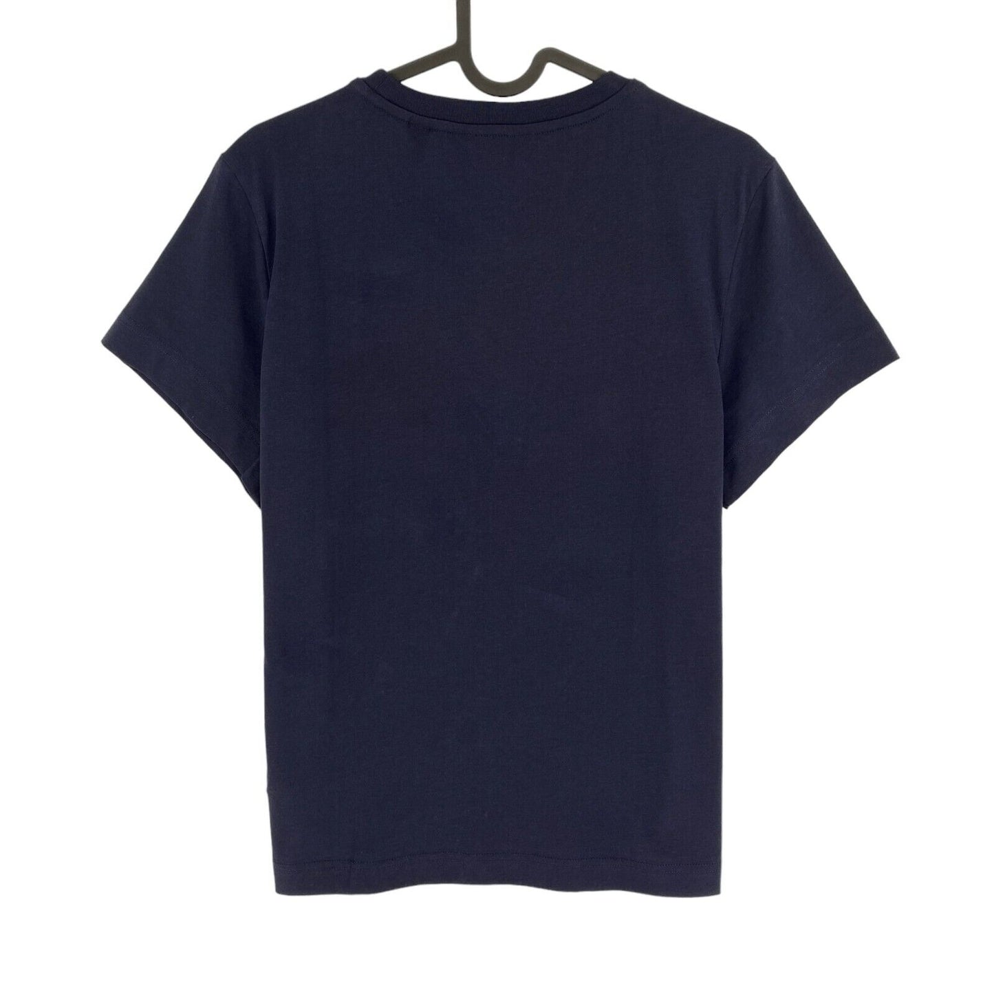 GANT Women Navy Blue Tonal Archive Shield Crew Neck SS T Shirt Size L