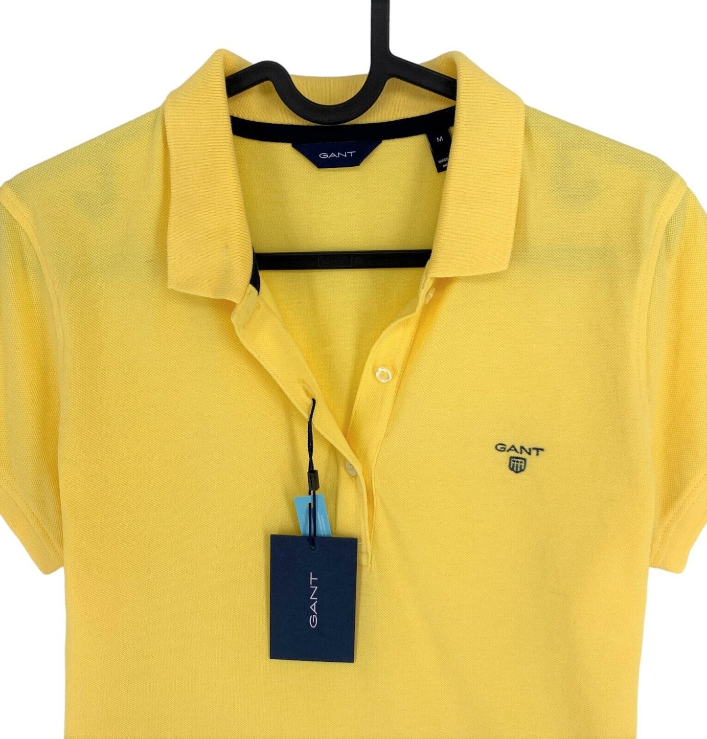 GANT Yellow Summer Pique Short Sleeves Polo Shirt Size M