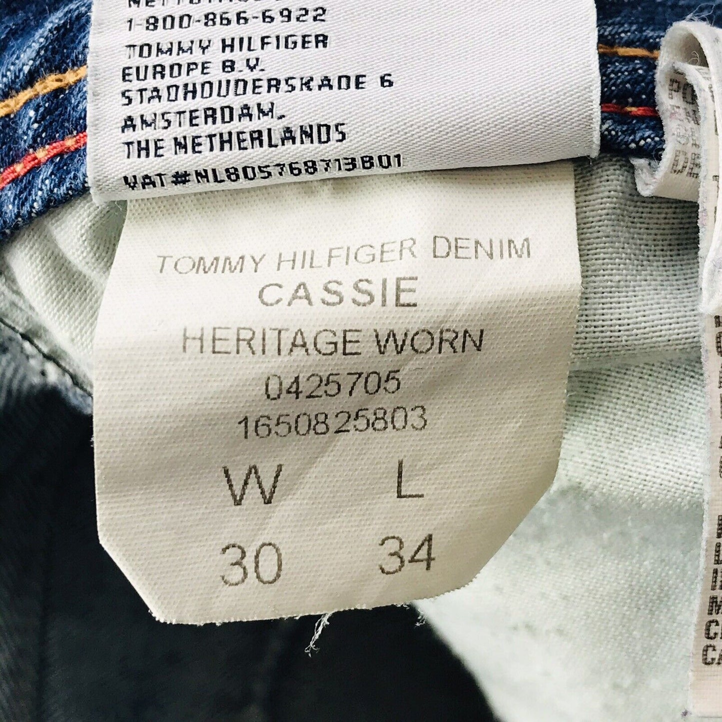 Tommy Hilfiger HERITAGE CASSIE Women Blue Relaxed Straight Fit Jeans W30 L36