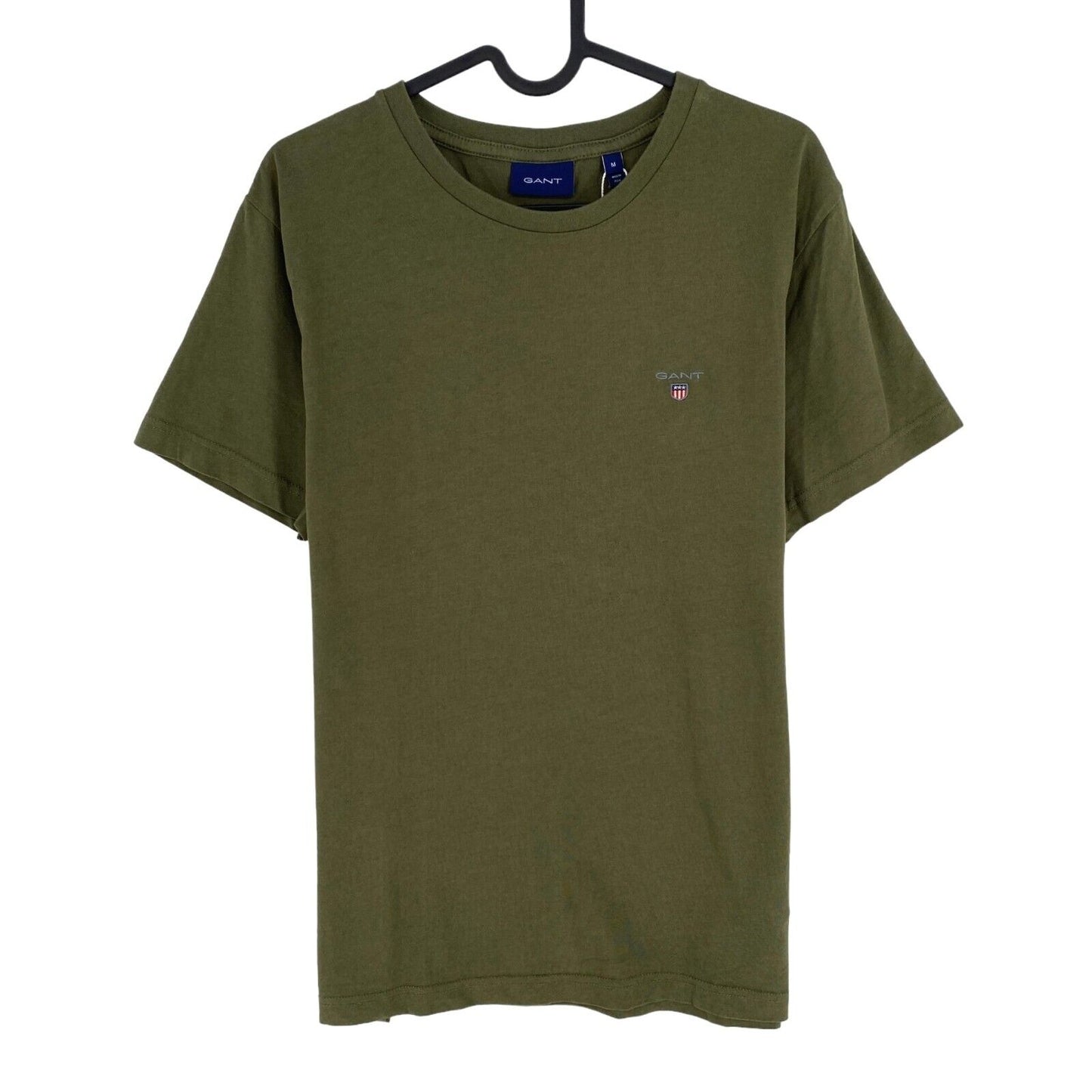 GANT Men Dark Green Original Crew Neck Short Sleeves T-Shirt Size M