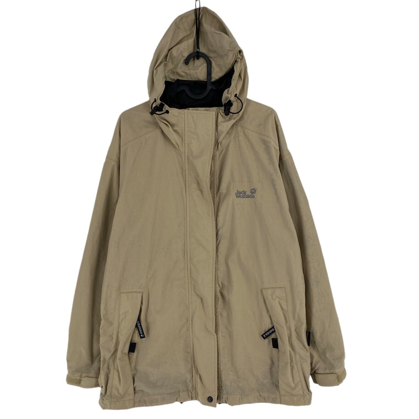 Jack Wolfskin Texapore Light Brown Hooded Jacket Coat Size M