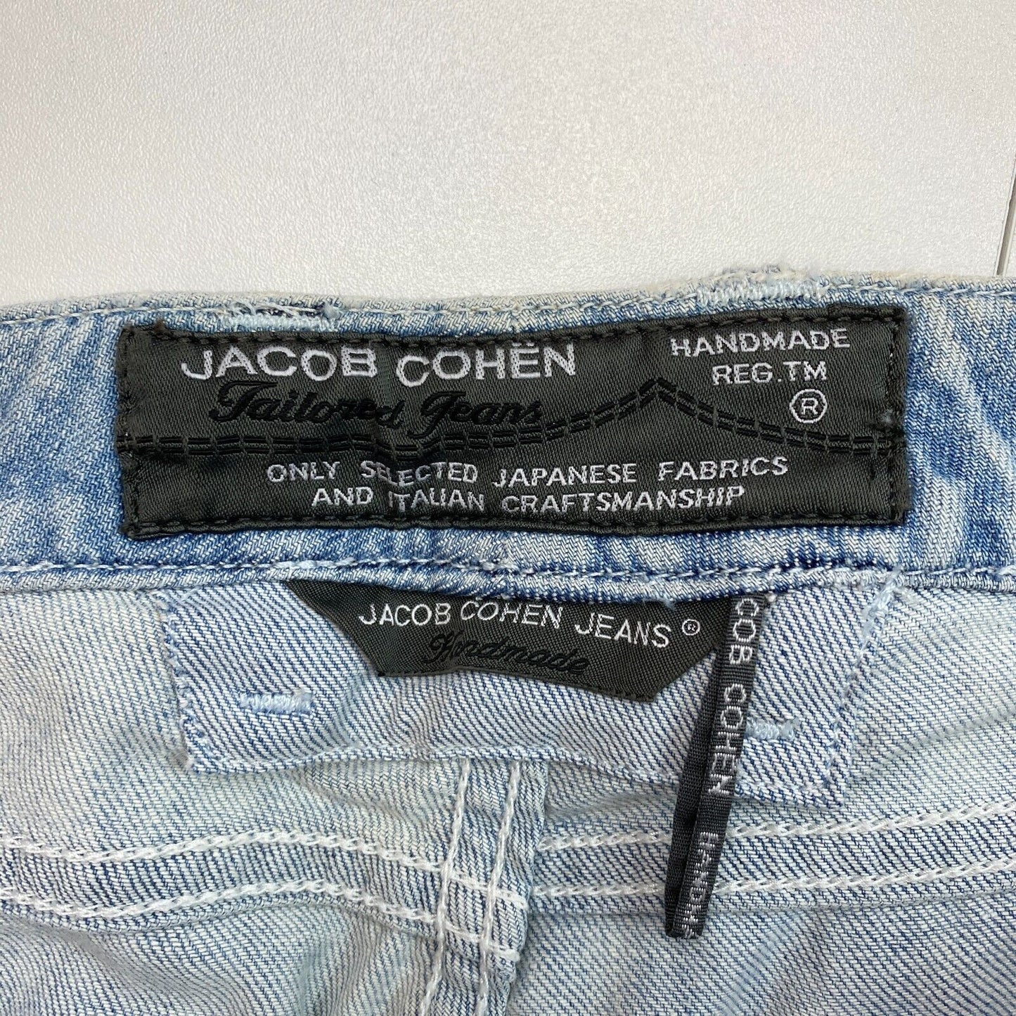 JACOB COHEN Women J711 Light Blue Straight Fit Jeans W31 L36 Made In Italy