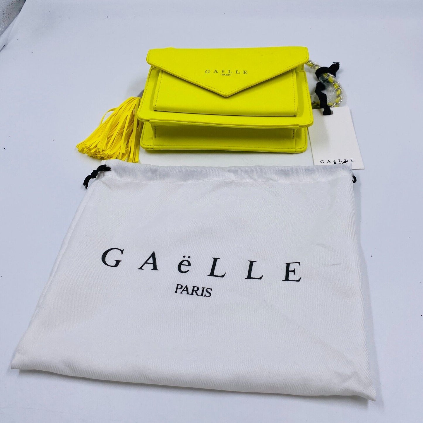 GAELLE Women Yellow Eco Leather Crossbody Shoulder Bag