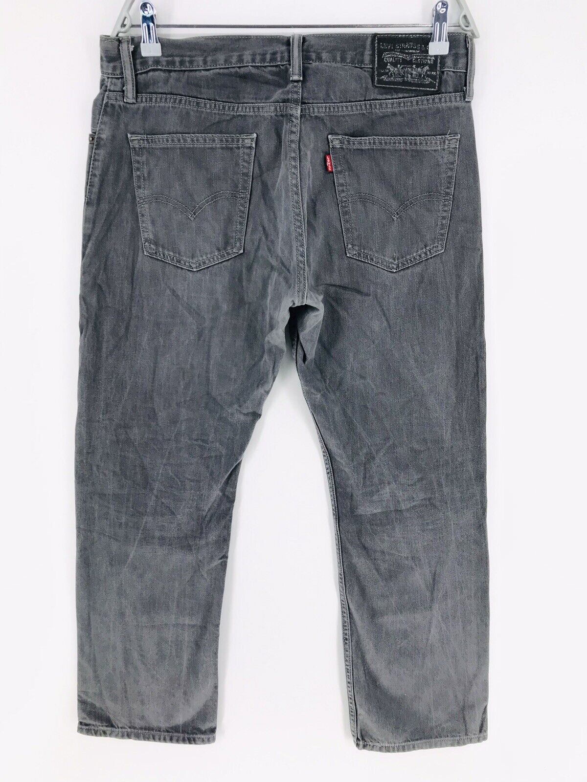 Levi's 514 Dark Grey Regular Straight Fit Jeans Size W34 L31