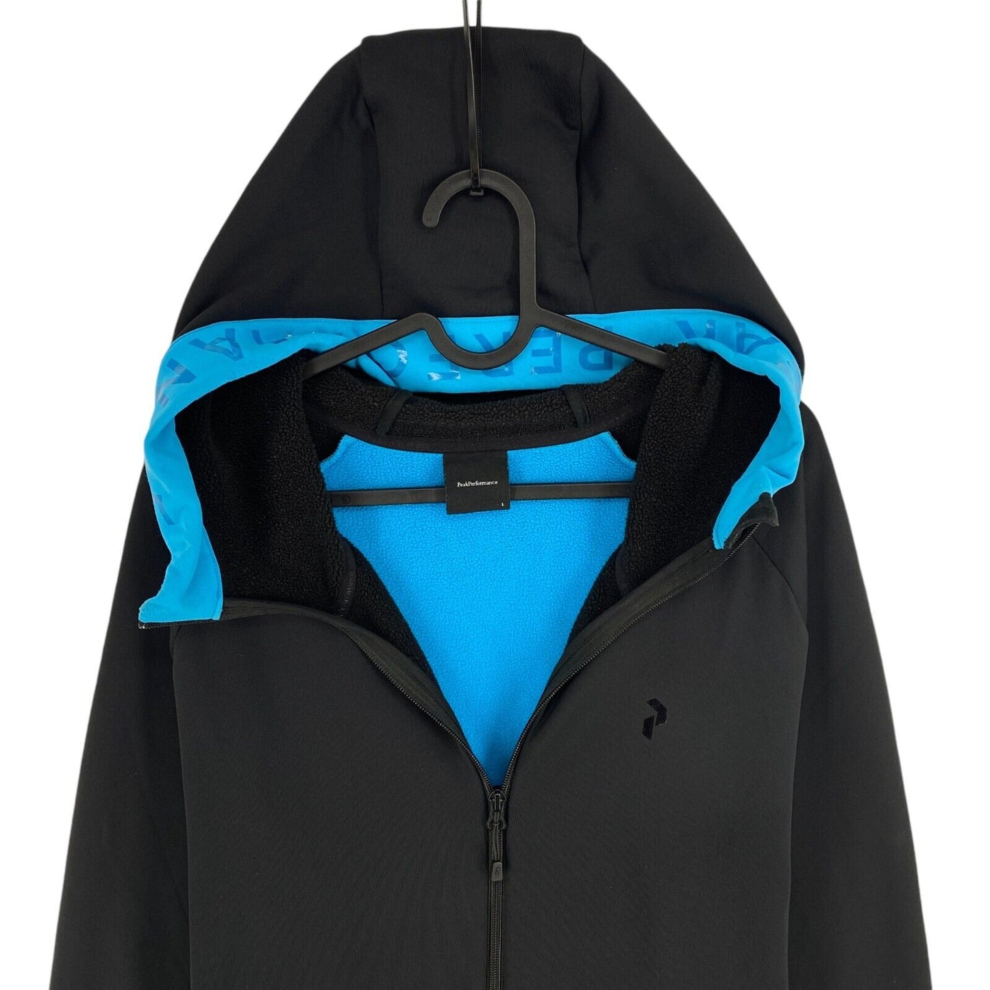 Peak Performance Men Blue Rider Zip Hood Jacket Size L