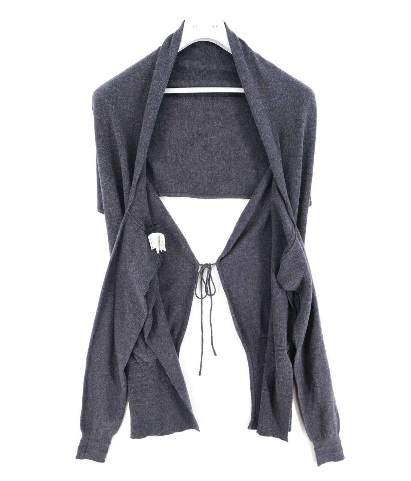 Eryn Brinie Dark Grey Cardigan Sweater One Size