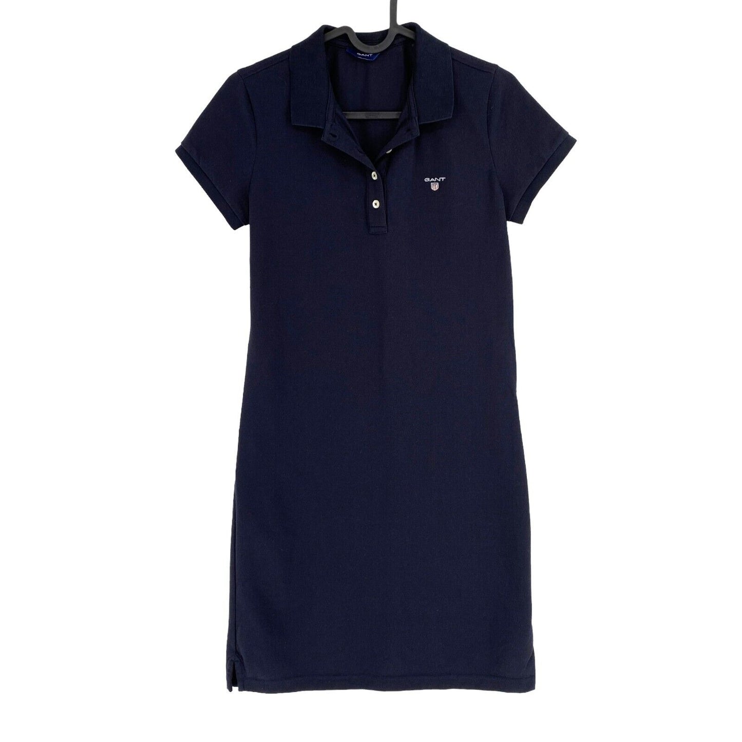 GANT Women Black Original Pique Polo Shirt Dress Size S