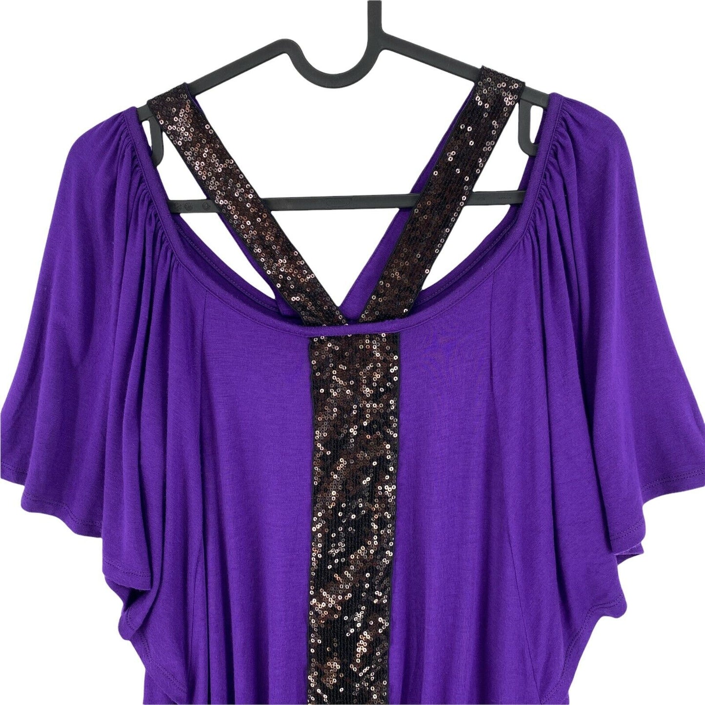 JLO By Jennifer Lopez Purple Round Neck Tunic Dress Size S