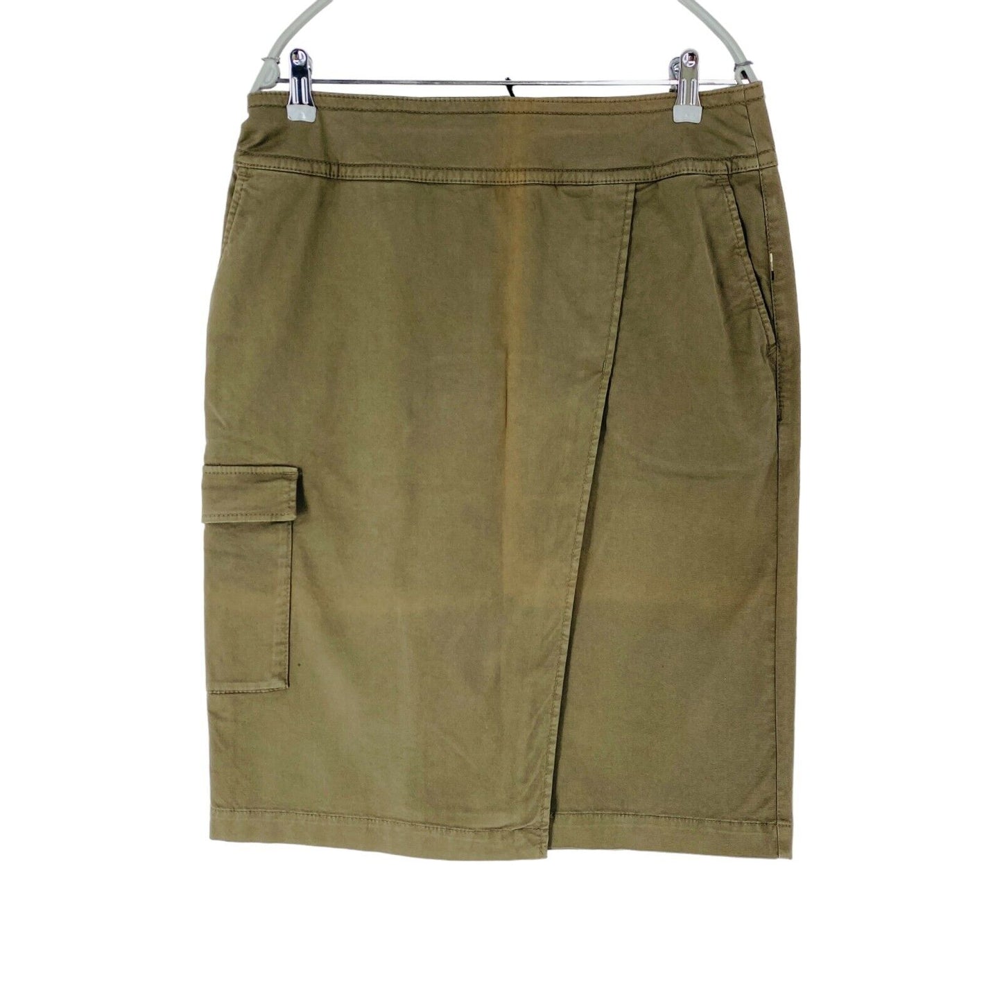 CAMEL ACTIVE Khaki Green Regular Fit Cargo Skirt Size EUR 40 W32