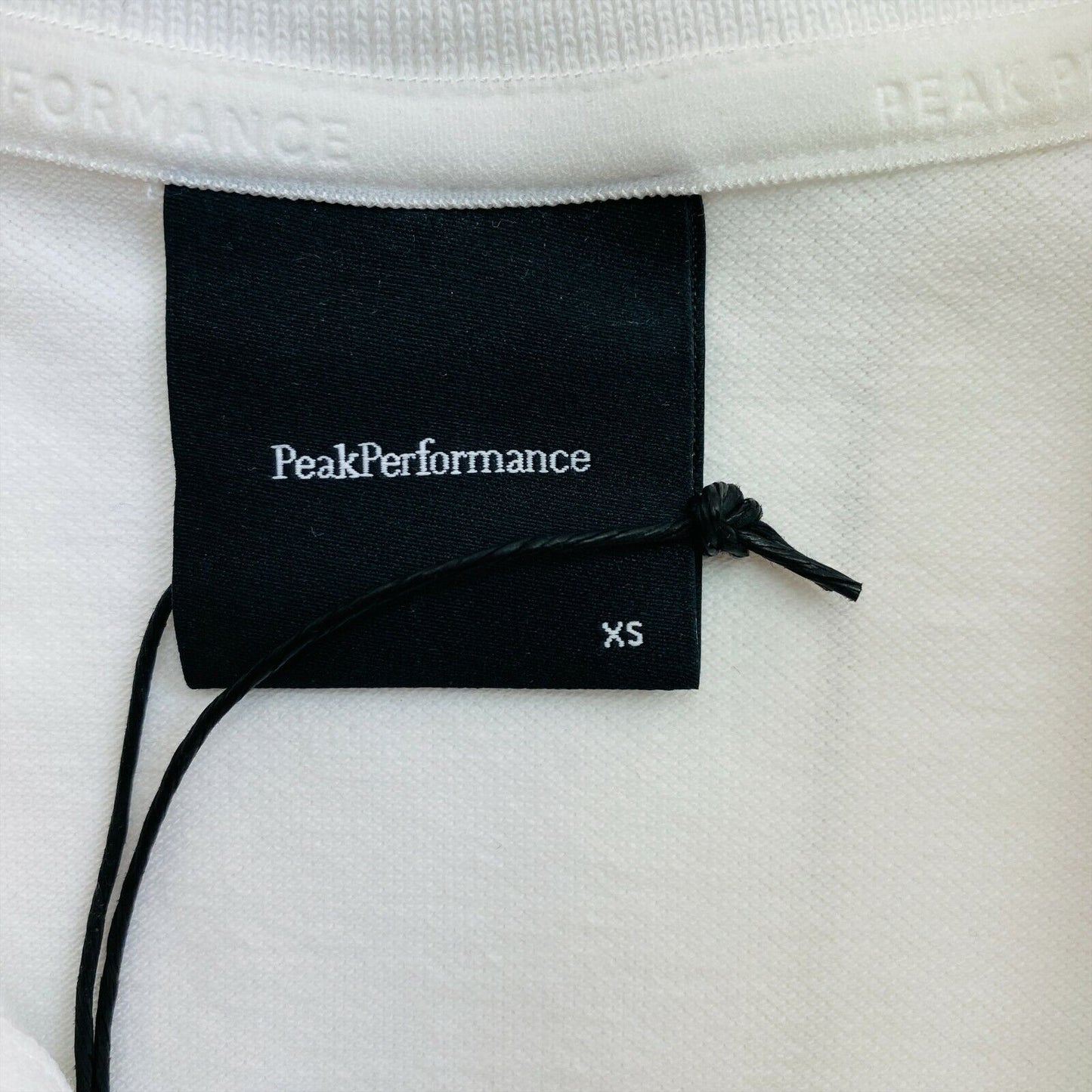 Peak Performance White Pique Polo Shirt Size XS