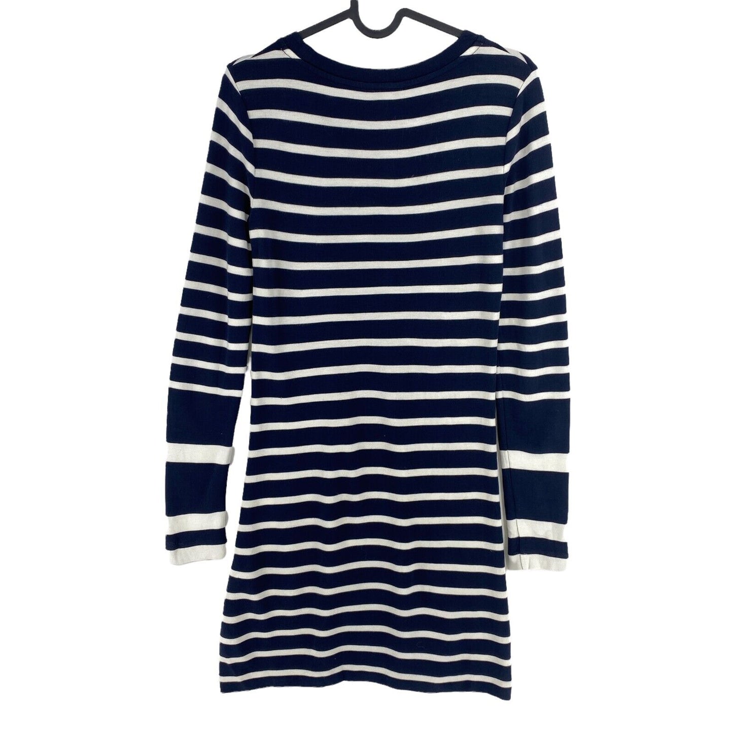 GANT Navy Blue Striped Jersey Long Sleeves A Line Dress Size XS