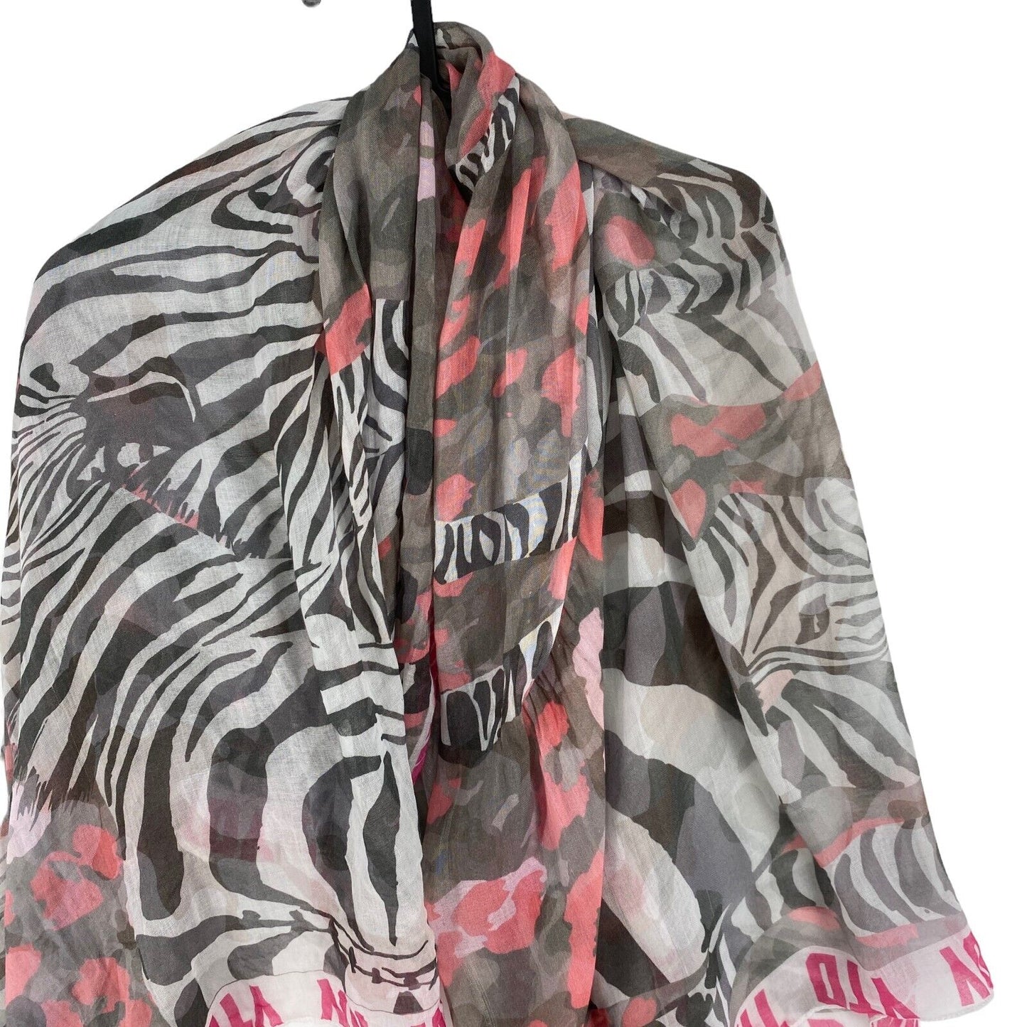 CAMEL ACTIVE Pink Zebra Print Scarf Shawl