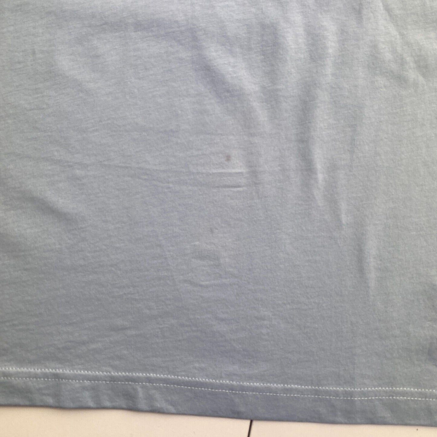 GANT Men Light Blue Printed Graphic Crew Neck Short Sleeve T Shirt Size L