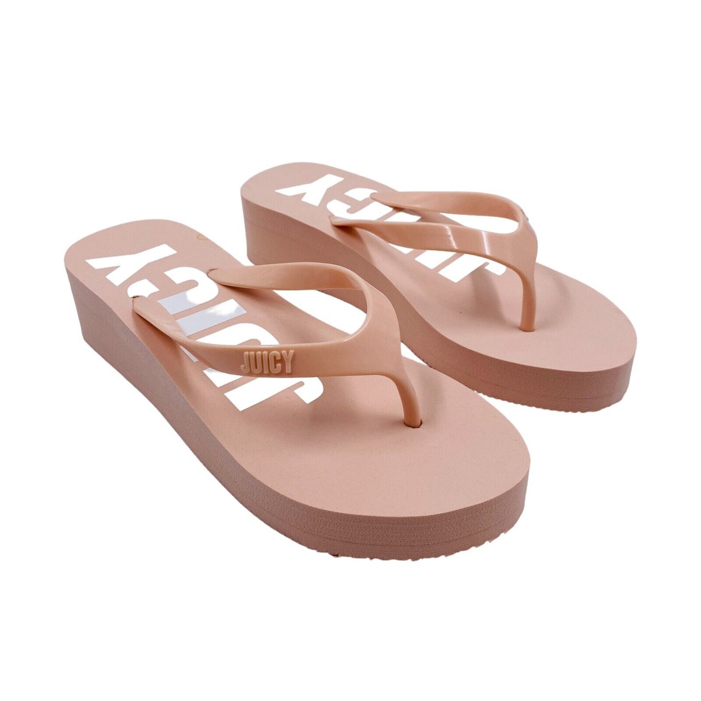 JUICY COUTURE Pink Women Beach Sandals Flip-Flops Size EU 37 UK 4 US 7