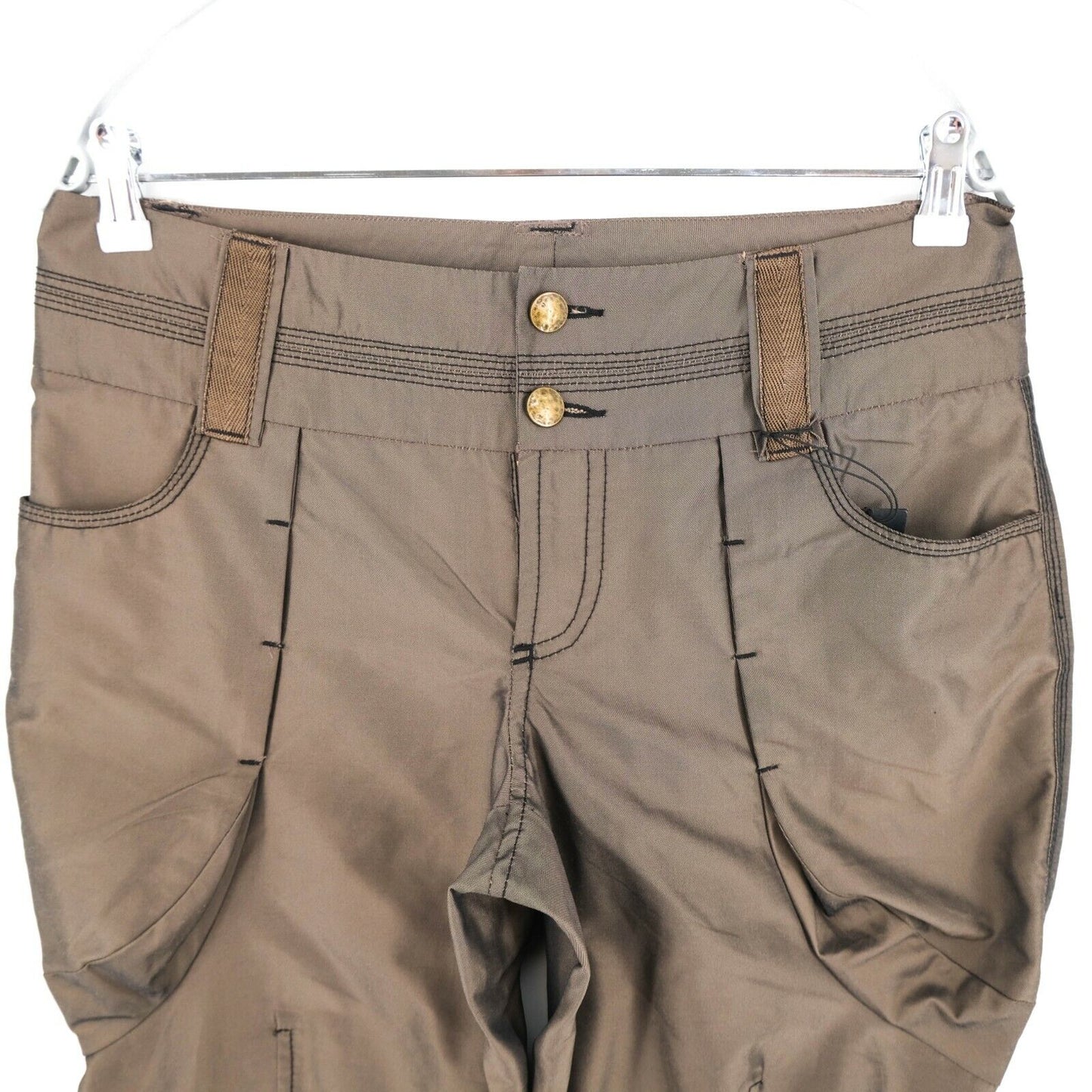 RRP €119 STEFANEL Brown Shorts Size EU 40 UK 10 US 8