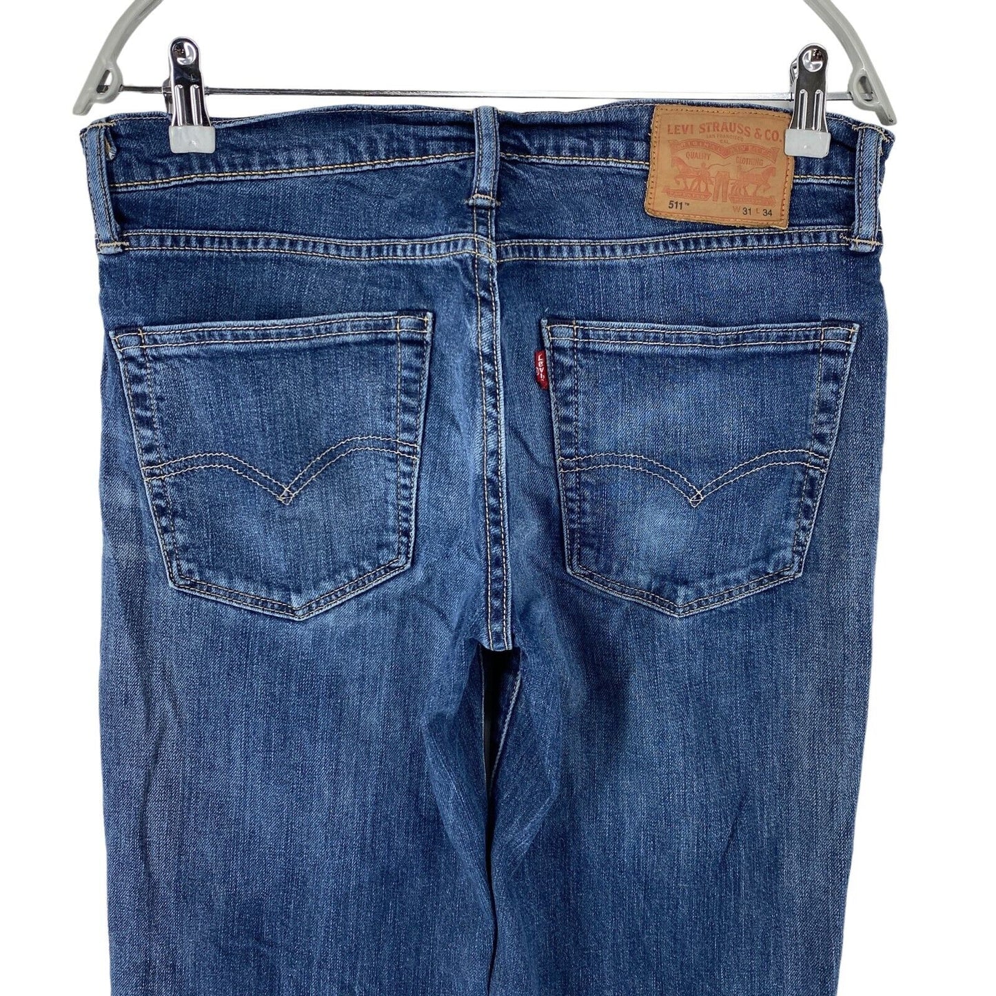 Levi's 511 – Slim Fit-Jeans in Blau mit Stretch-Anteil, W31 L34