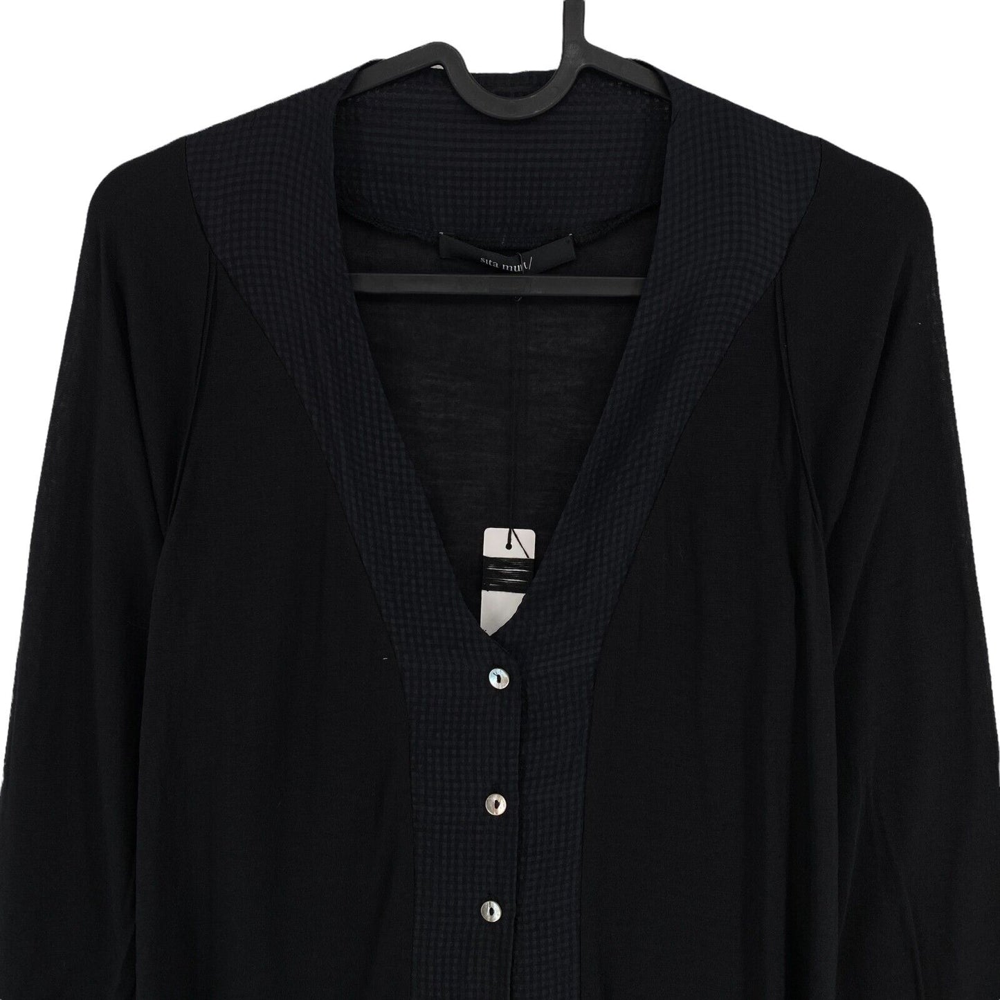 RPR €141 Sita Murt Black Long Sleeve V-Neck Cardigan Jumper Size S