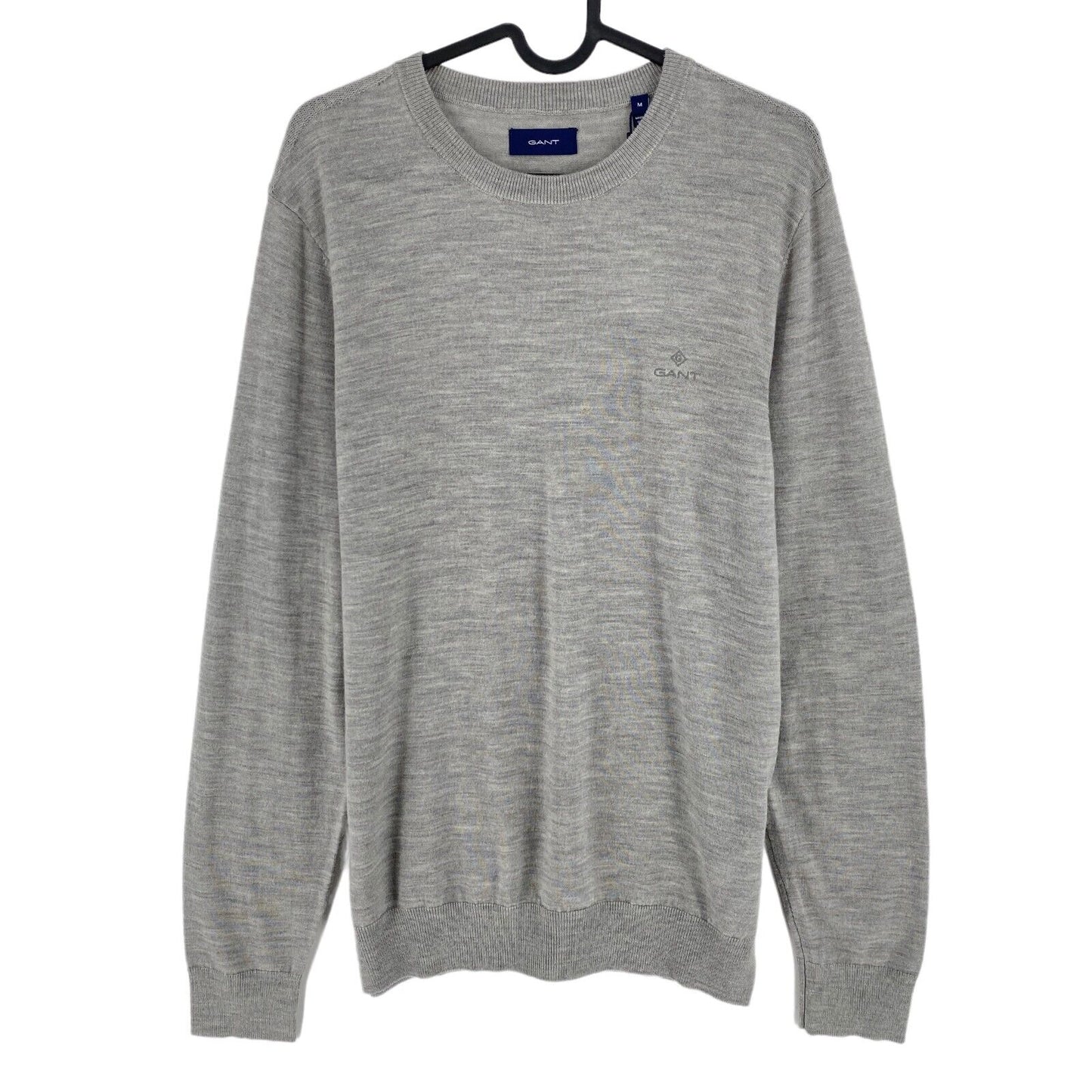 GANT Gris clair 100% Laine Pull à col rond Taille M