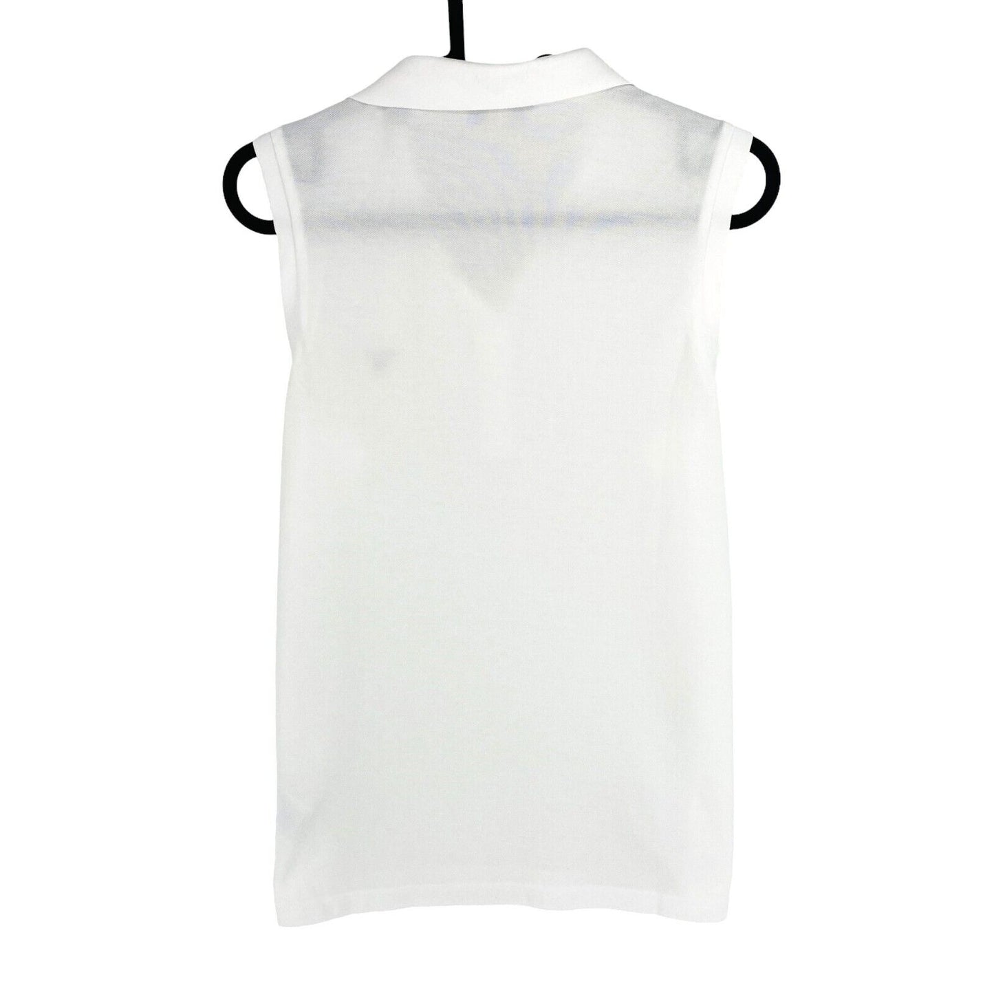 GANT Women White Original Sleeveless Polo Shirt Size M