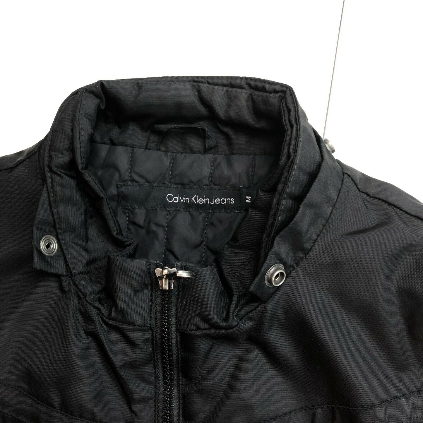 CALVIN KLEIN Jeans Black Padded Coat Jacket Size M