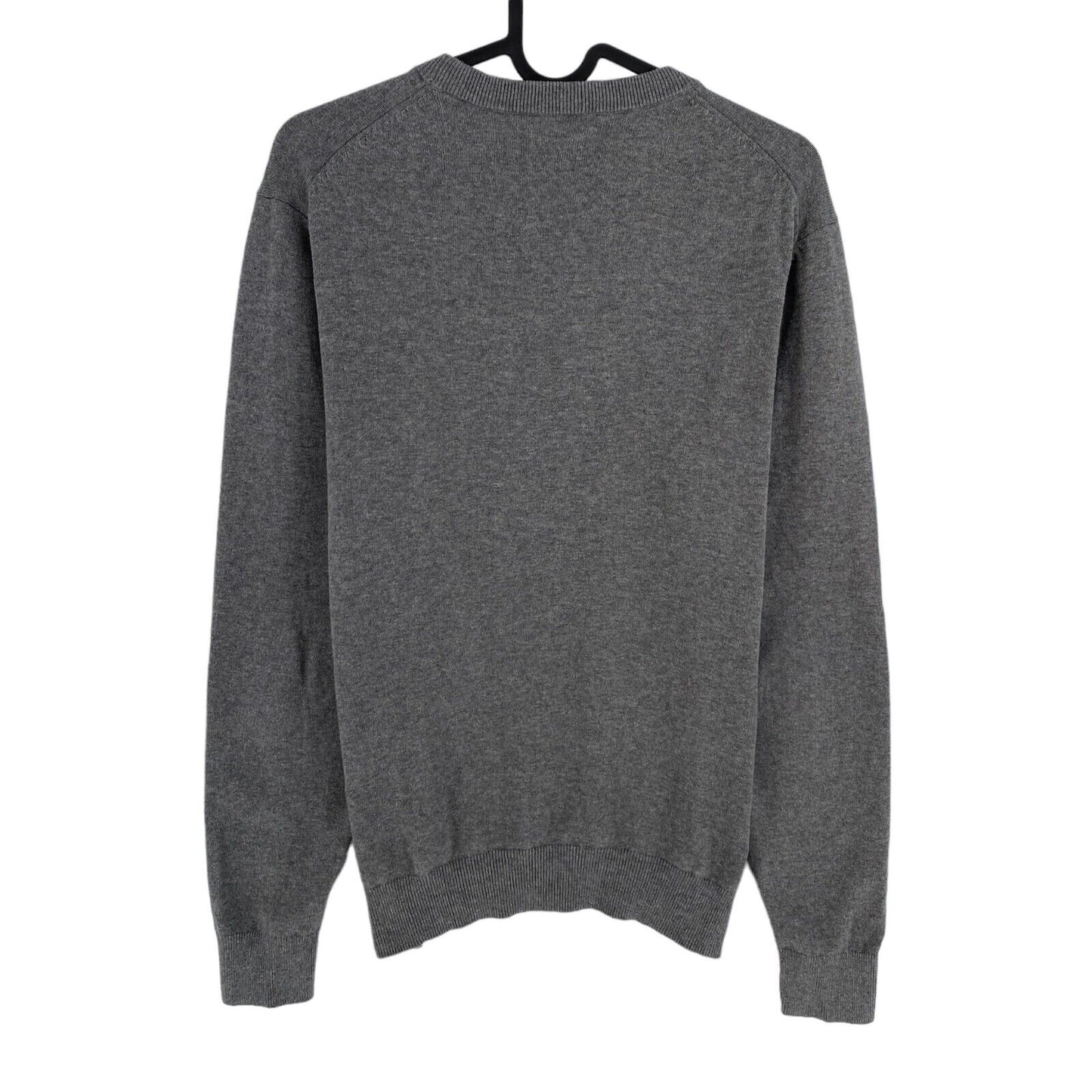 GANT Gris Classique Coton Ras Du Cou Pull Pull Taille S