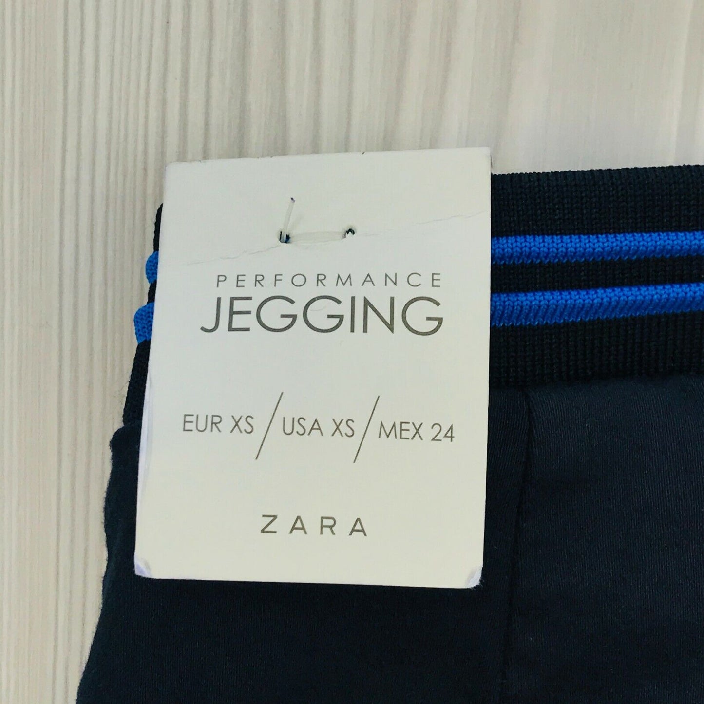 ZARA Women's Stretchy Blue Jegging Style Tights Pants Trousers Size XS W24