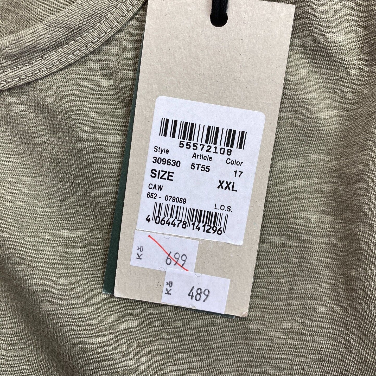 Débardeur Camel Active Vert Scoop Neck Taille 2XL XXL