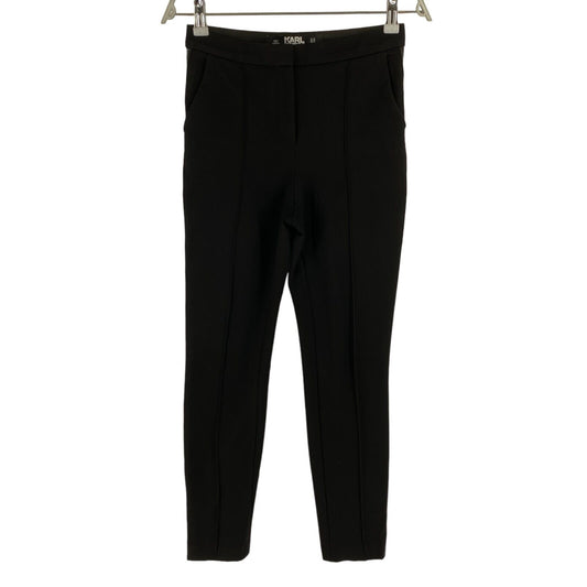 KARL LAGERFELD Black Summer Punto Trousers Size EU 32 UK 4 US 2