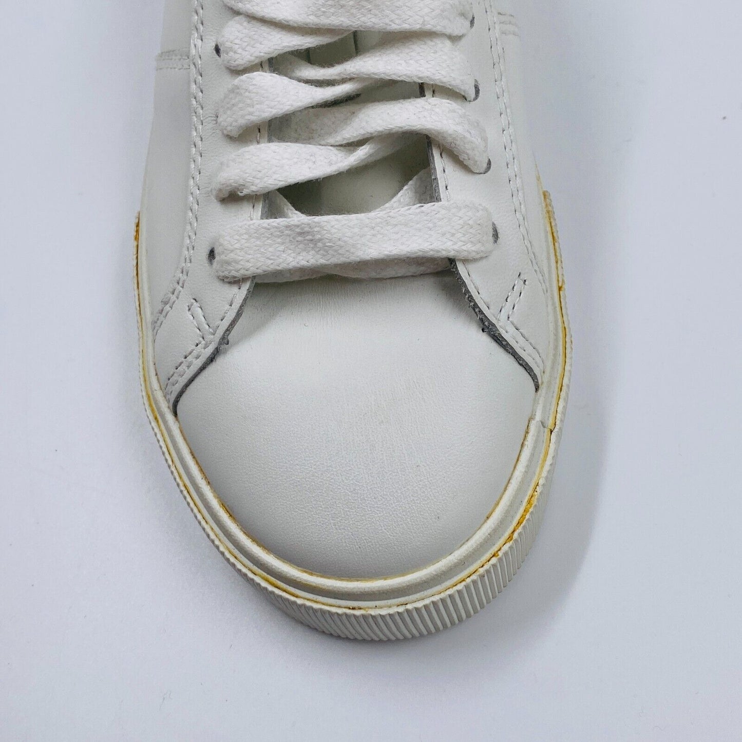 DIESEL White Low Top Lace Up Sneakers Shoes Size EUR 36 UK 4 US 6