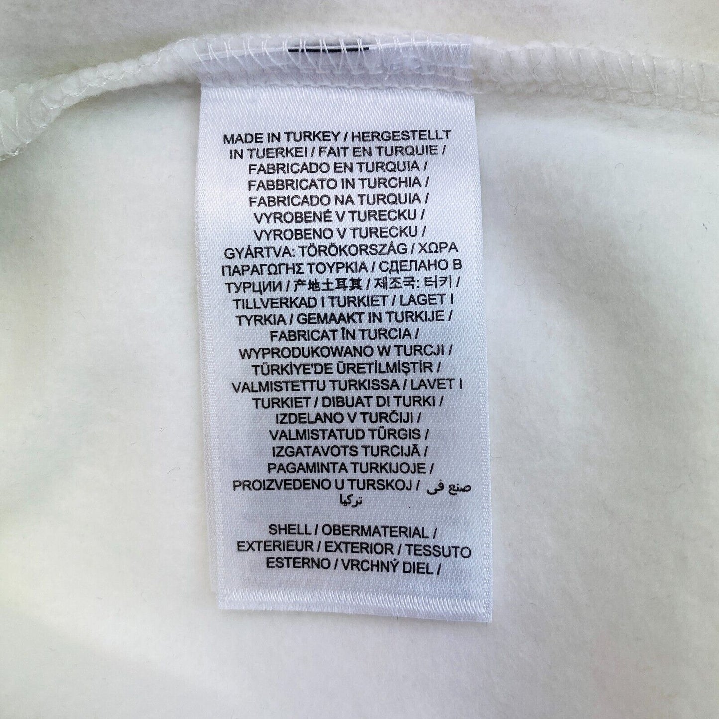 GANT Weißer Pullover mit Rundhalsausschnitt und Logo, Größe S