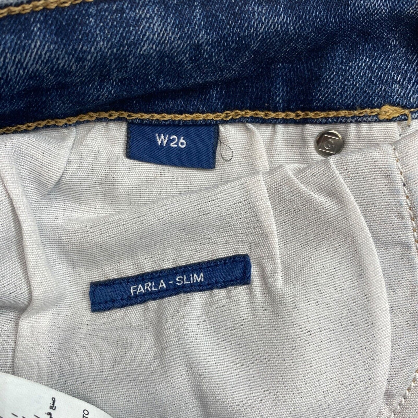 GANT Dunkelblaue Farla verkürzte Slim-Jeans, Größe W26