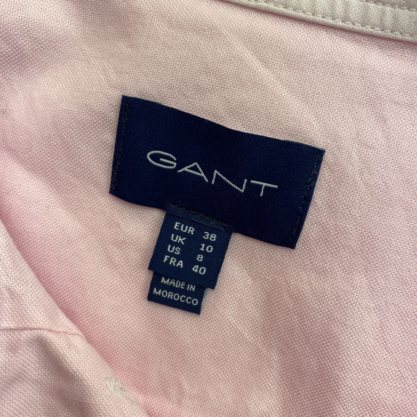 GANT Pink Oxford Regular Shirt Size EU 38 UK 10 US 8