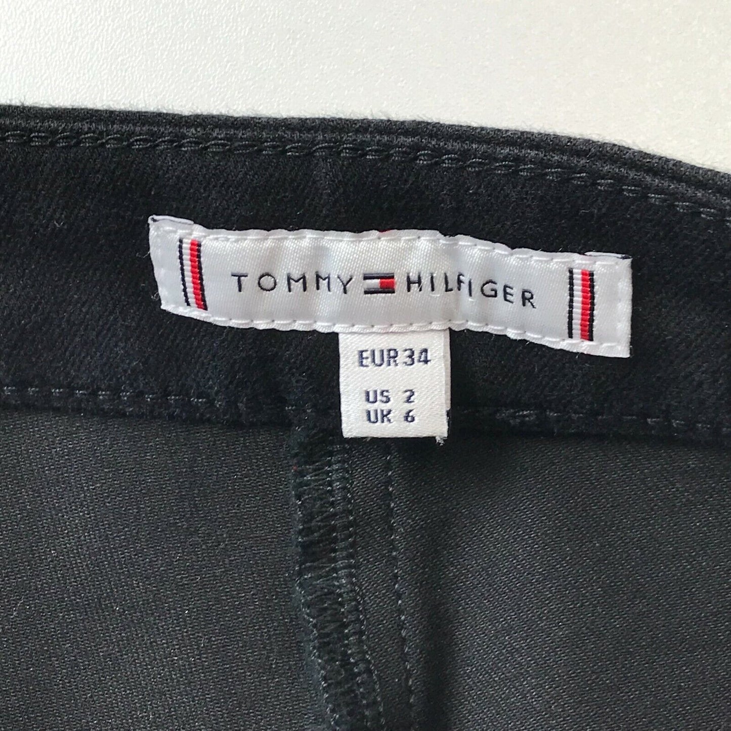 Tommy Hilfiger Women Black High Waist Skinny Fit Pants EUR 34 - W25 EUR 40 - W30