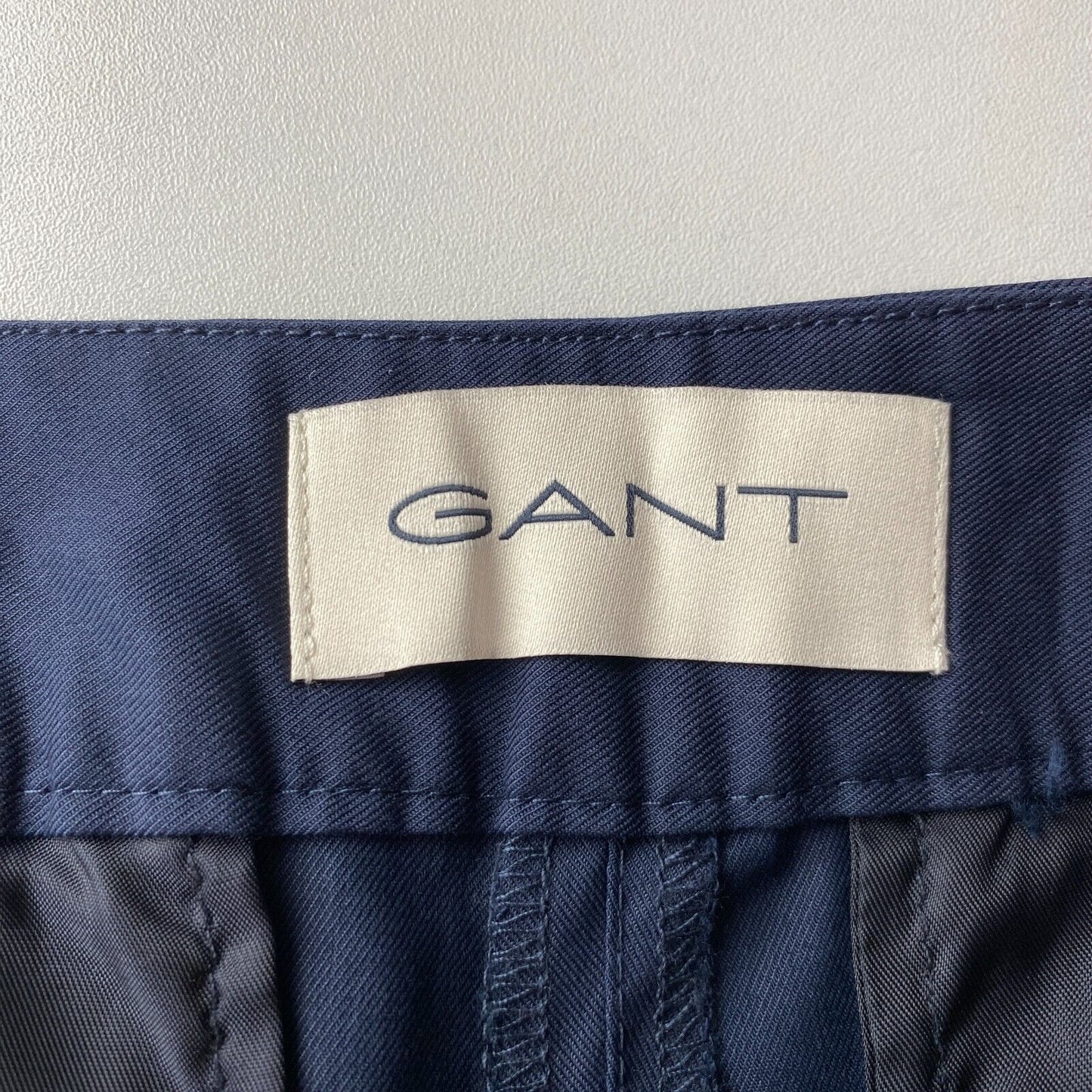 GANT Women Dark Blue Slim Straight Fit Dress Trousers Size EUR 36 UK 8 US 6 W28