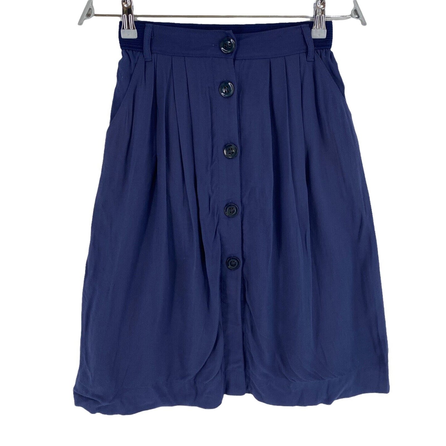 CHATTAWAK Navy Blue Flare Skirt Size EU 34 UK 6 US 4