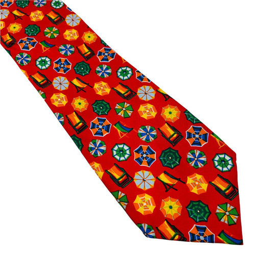 GANT Vintage Red Ornamented 100% Silk Hand Made Tie