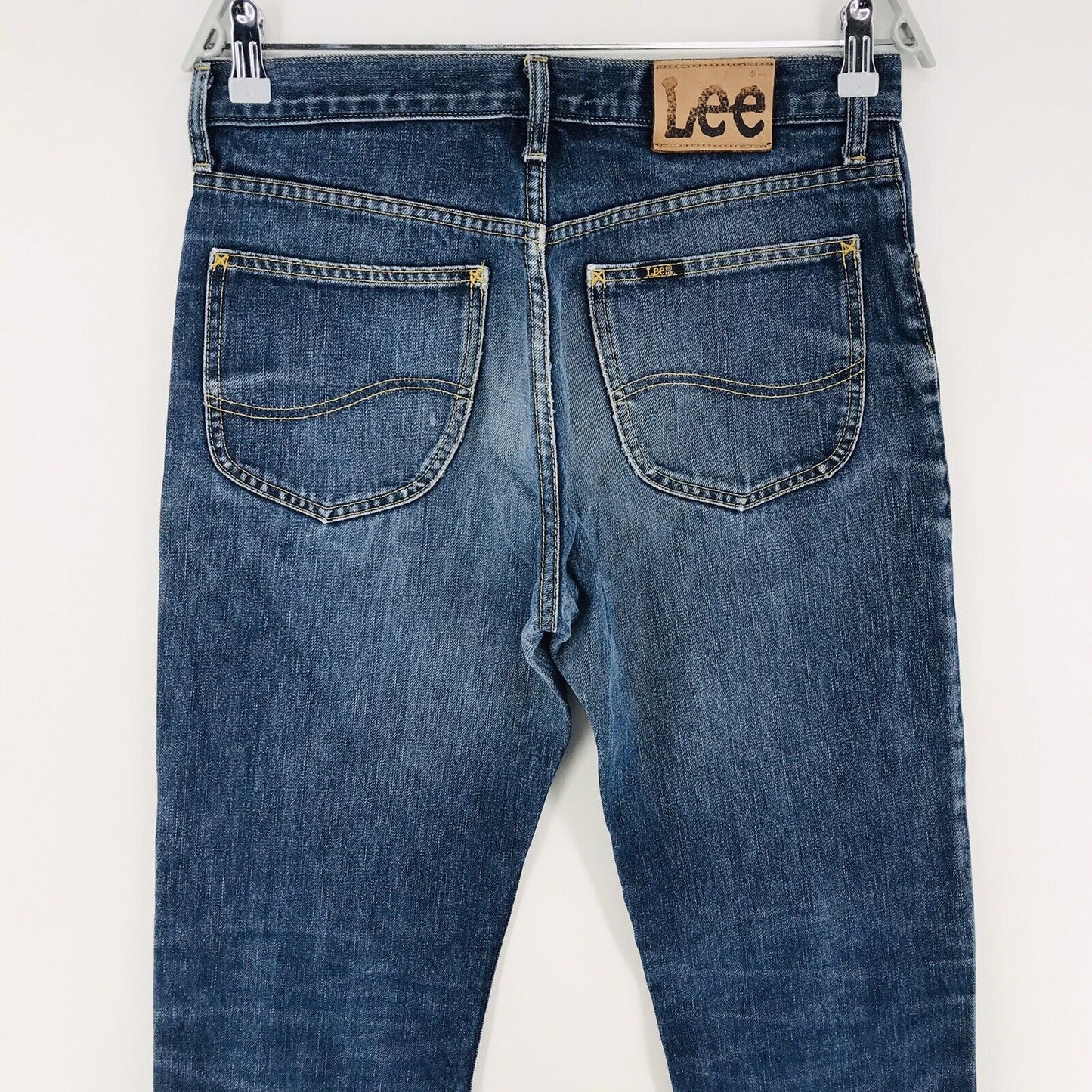 Lee DETROIT Dark Blue Regular Tapered Fit Jeans Size W32 L34