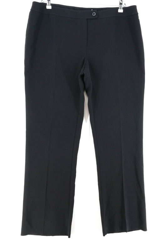 PERSONA Black Pants Trousers Size EU 48 50 UK 20 22 US 18 20