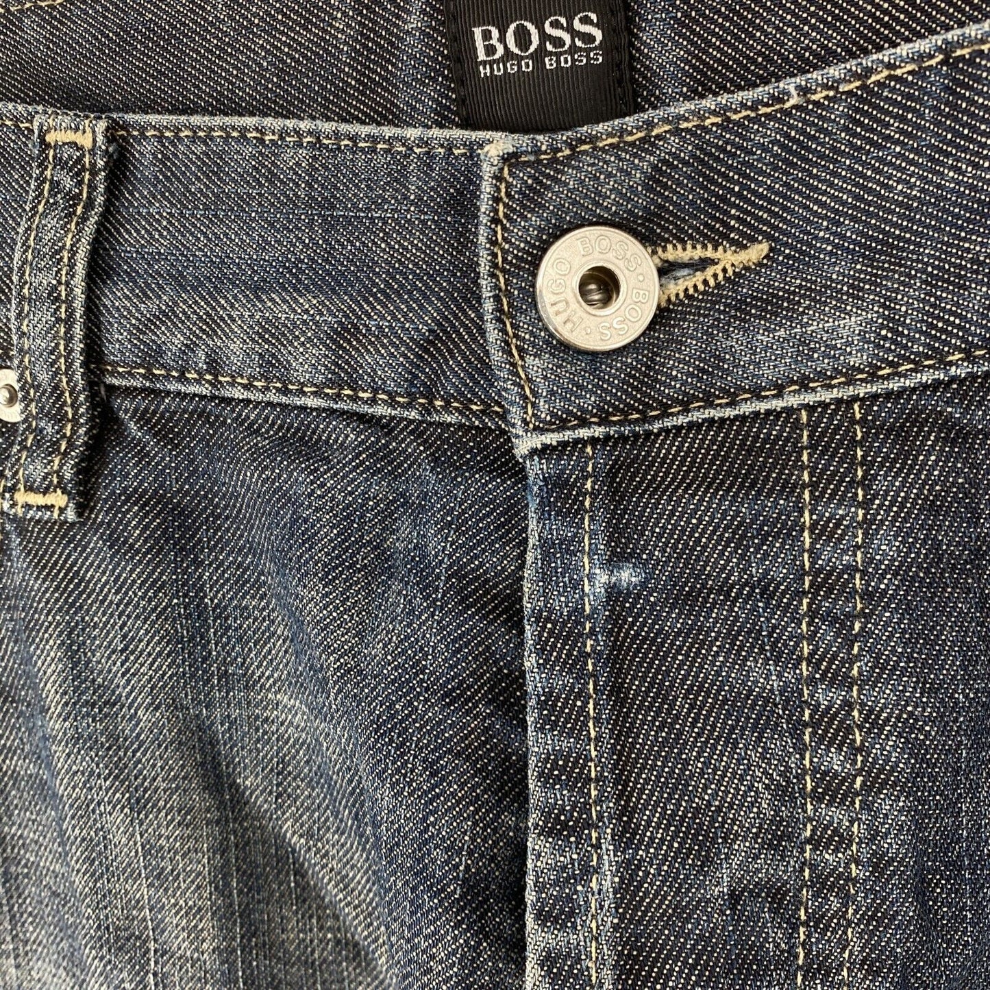 HUGO BOSS SCOUT Grey Regular Straight Fit Jeans W34 L30